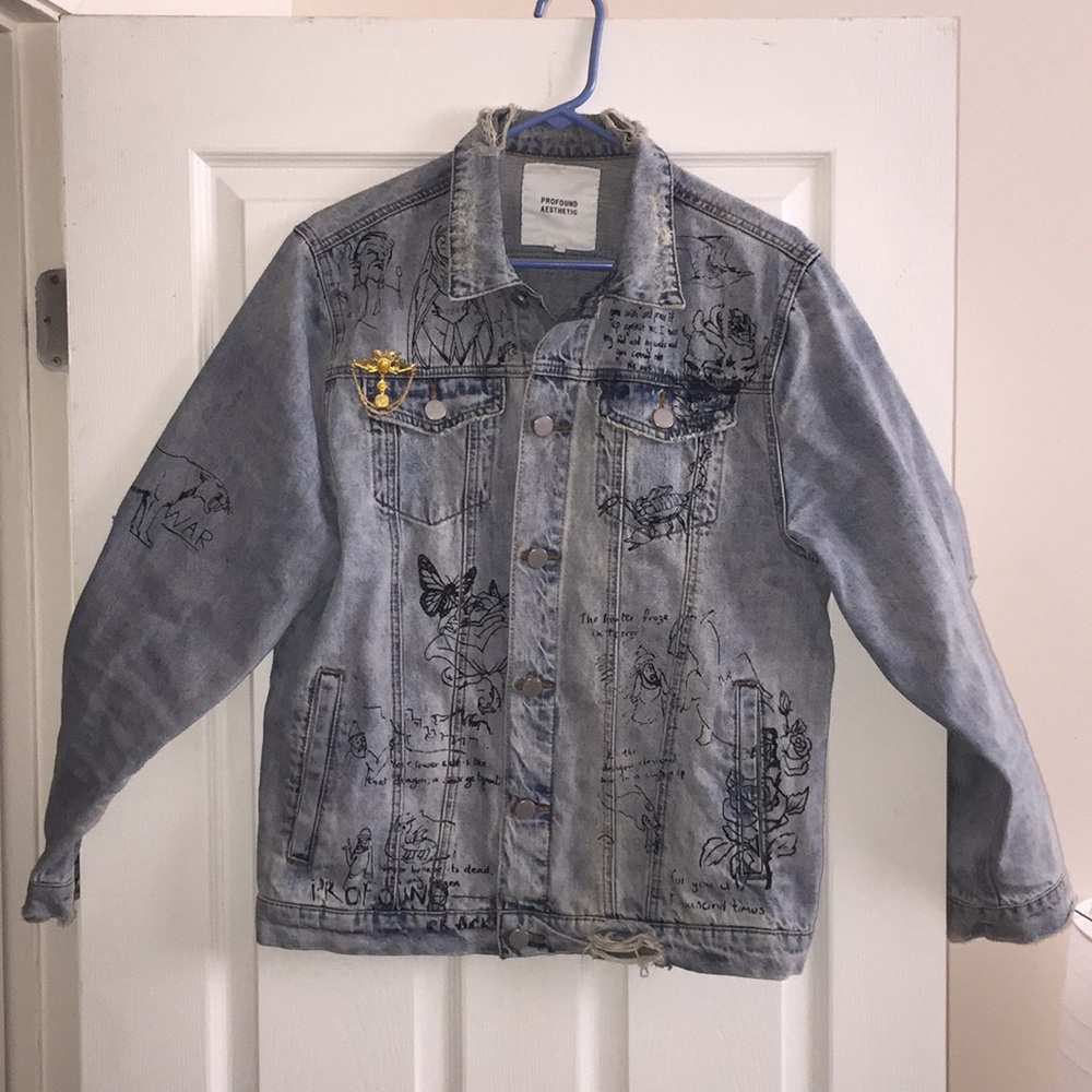 Profound Aesthetic distressed denim jacket
